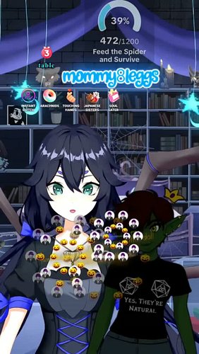 Send a gift through Chaos Ticks and I get a jump scare mid-story. @JayneeWasTaken and @queenpossumgoblin had front-row seats....