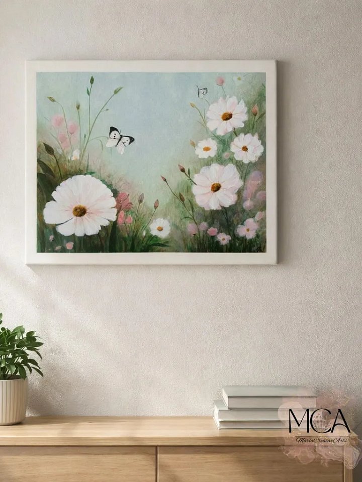 My Secret Garden View Sneak Peek | Original Acrylic Painting product image (2)
