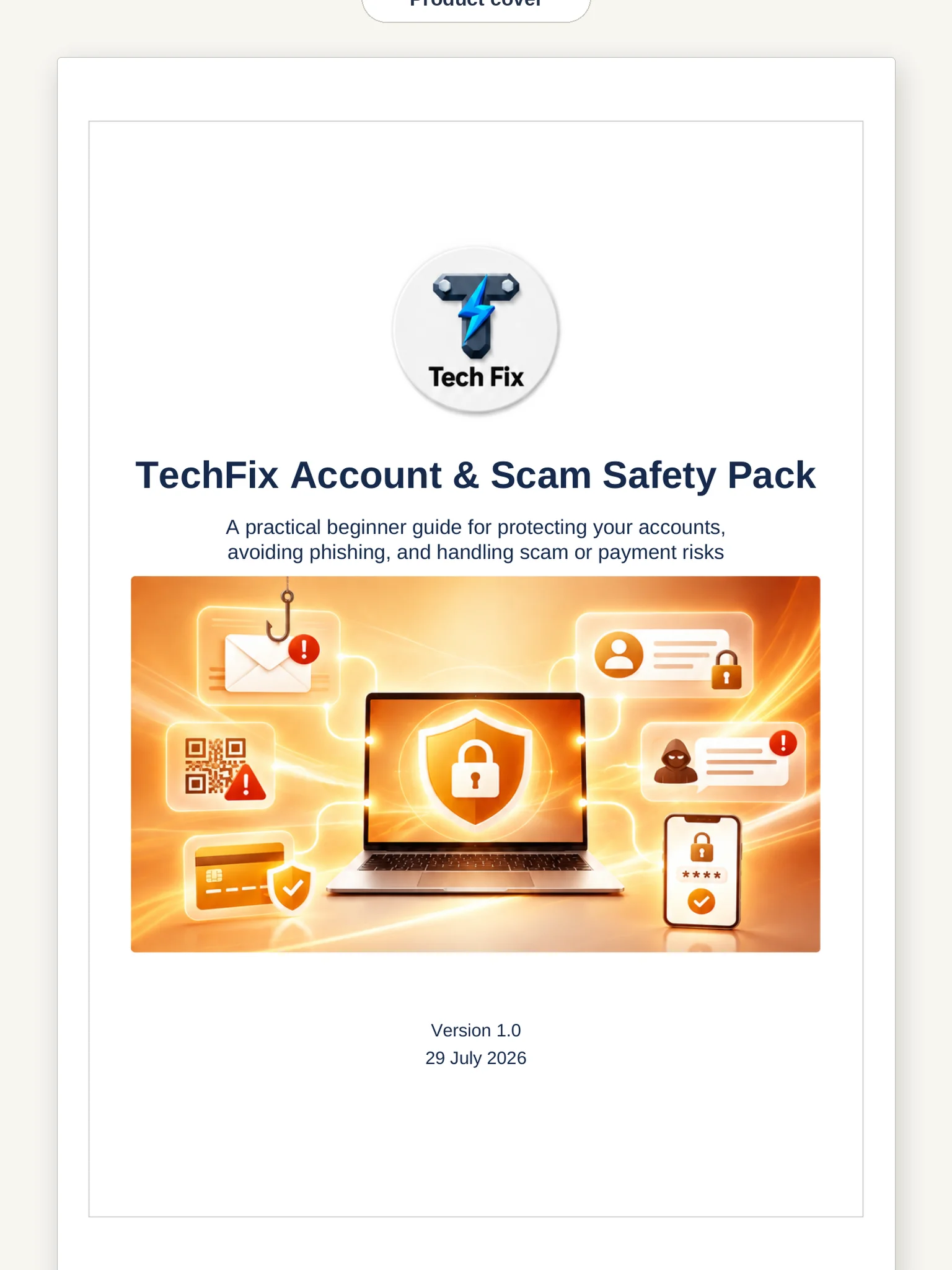 Account & Scam Safety Pack – PDF Guide product image (2)