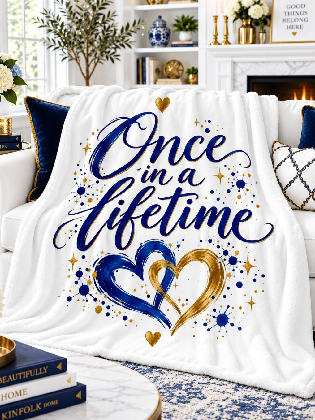 Once in a Lifetime Signature Throw Blanket— Eternal Love Collection product image (1)