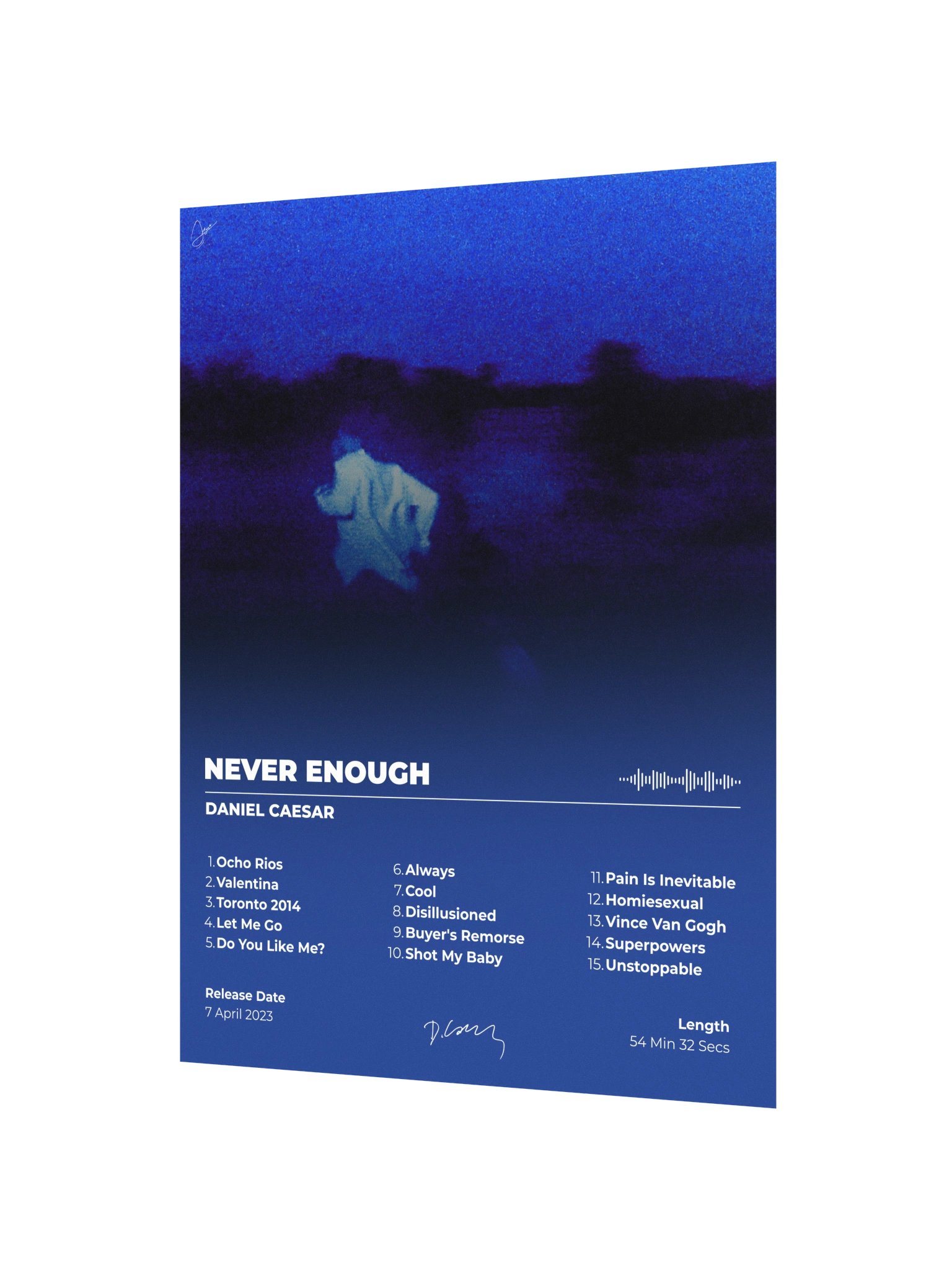 Daniel Caesar Never Enough Album Poster product image (3)