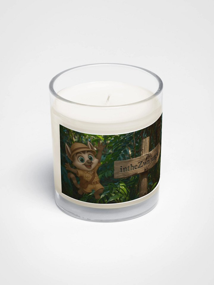 Unscented candle . jungle lemur product image (2)