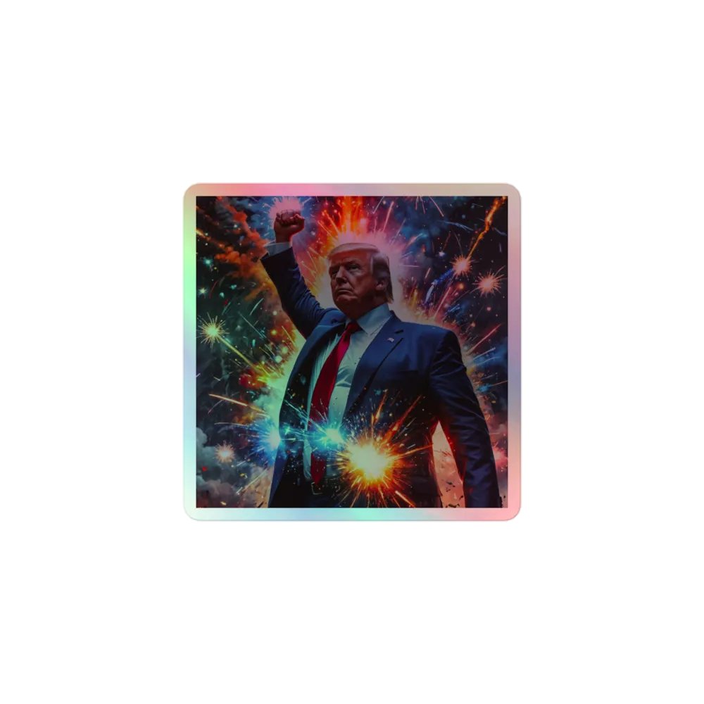 Trump Triumph! ~ HOLOGRAPHIC Sticker ~ product image (1)