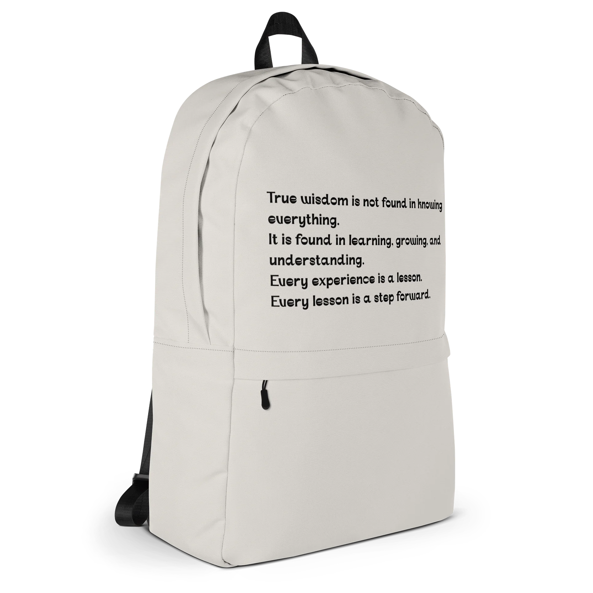 Wisdom Minimalist Backpack | Inspirational Everyday Travel & School Backpack product image (5)