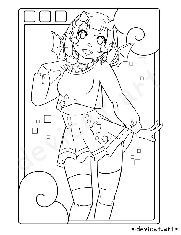 Kiko Kawaii 2026 Coloring Page product image (1)