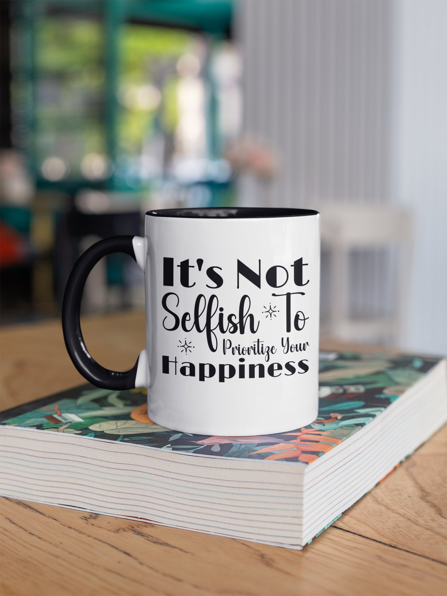 Prioritize Your Happiness Self-Care Ceramic Mug product image (1)