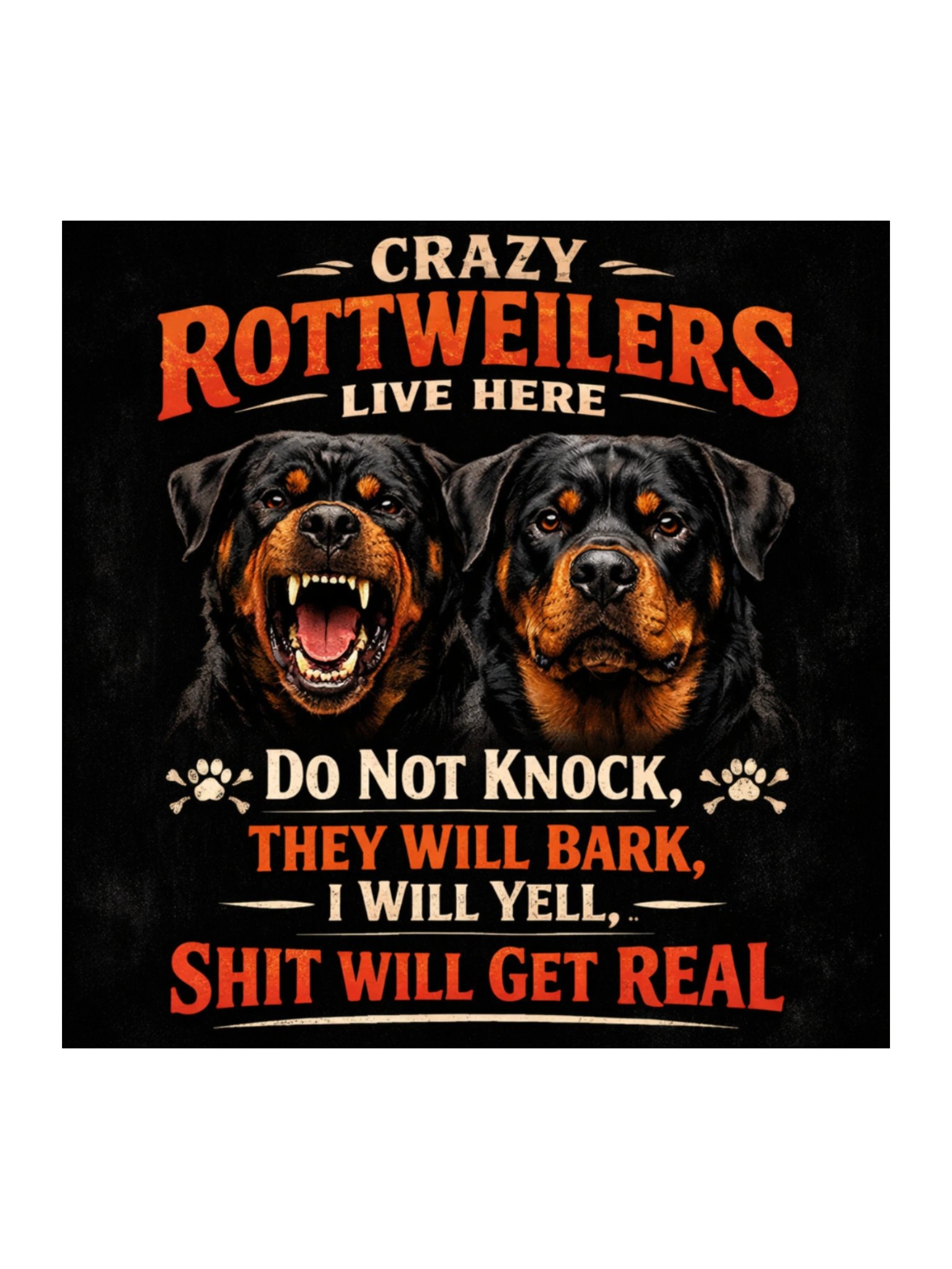 Crazy Rottweilers Sticker product image (1)