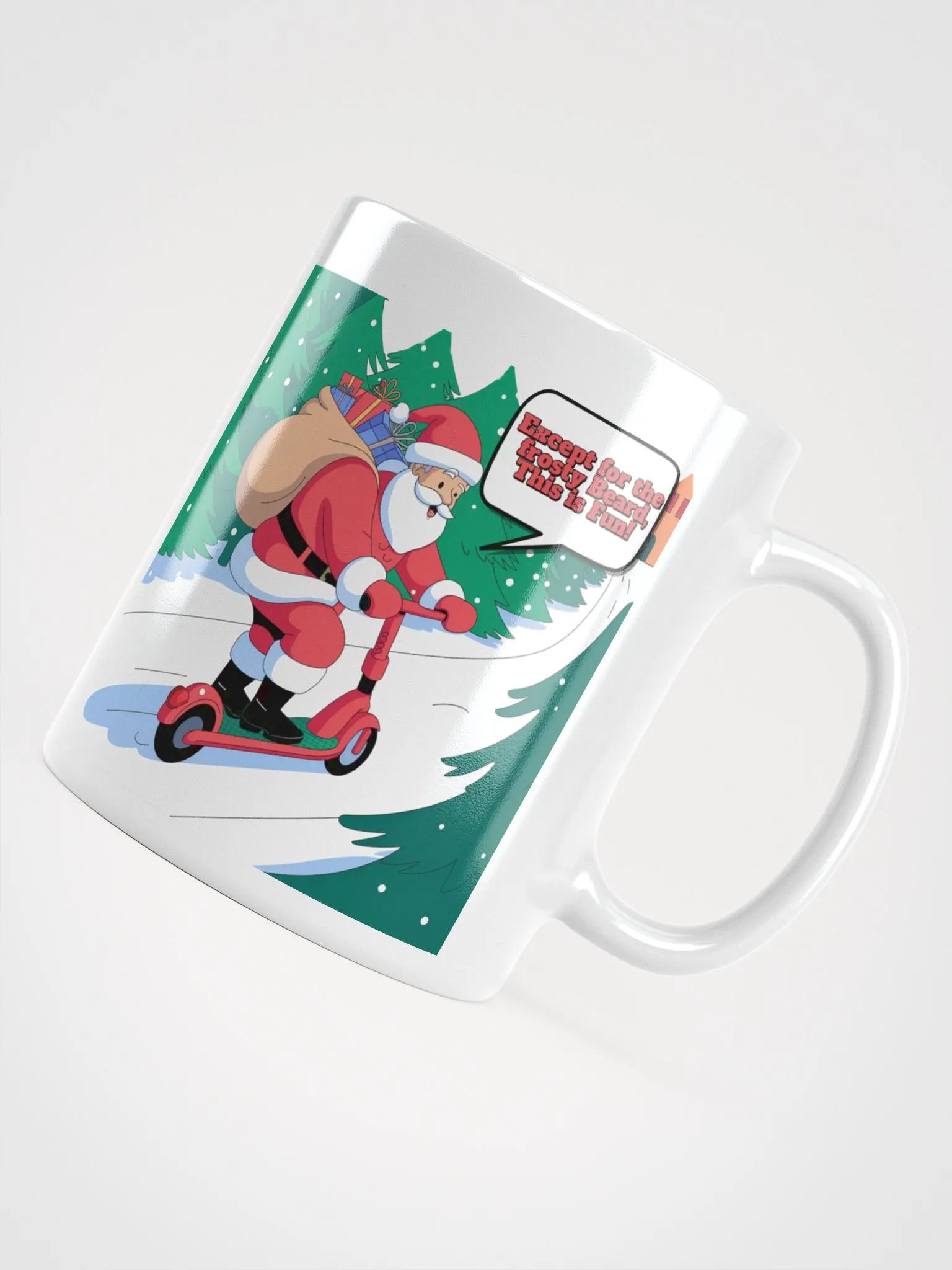 E-Scooter Santa Claus - White Mug product image (12)