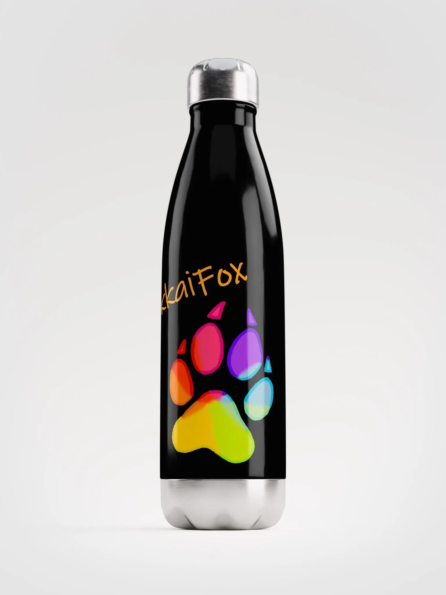 Rainbow Paw Stainless Steel Water Bottle product image (1)