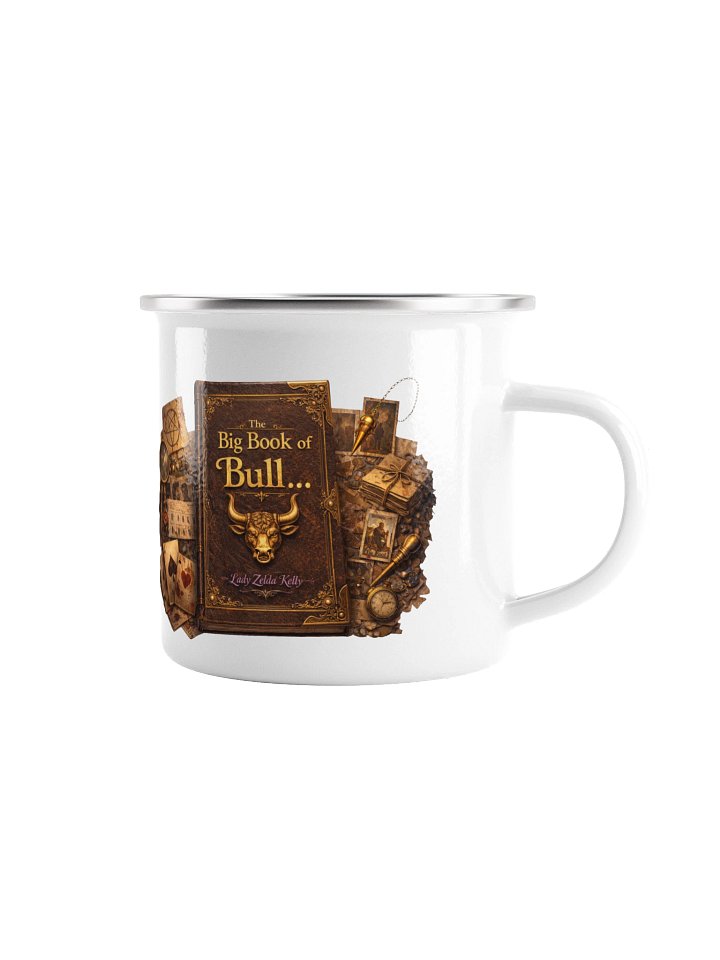 The Big Book of Bull Enamel Mug product image (1)
