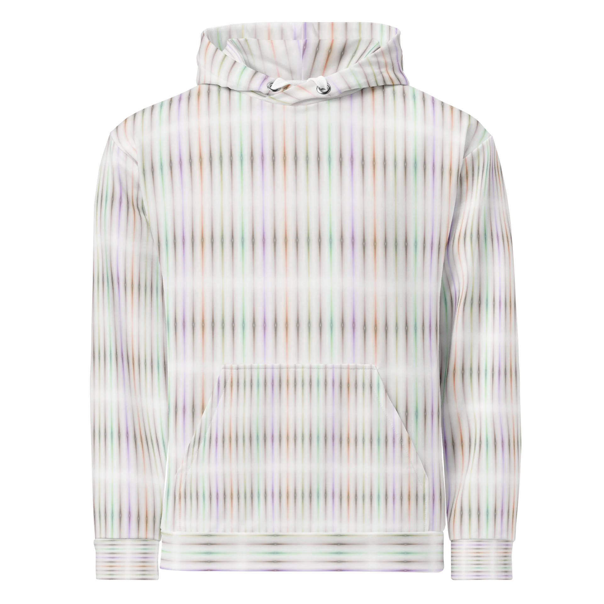 Soft Prism Stripes: Abstraktes Linien-Design Canvas of Comfort: Recycled Unisex Hoodie product image (3)