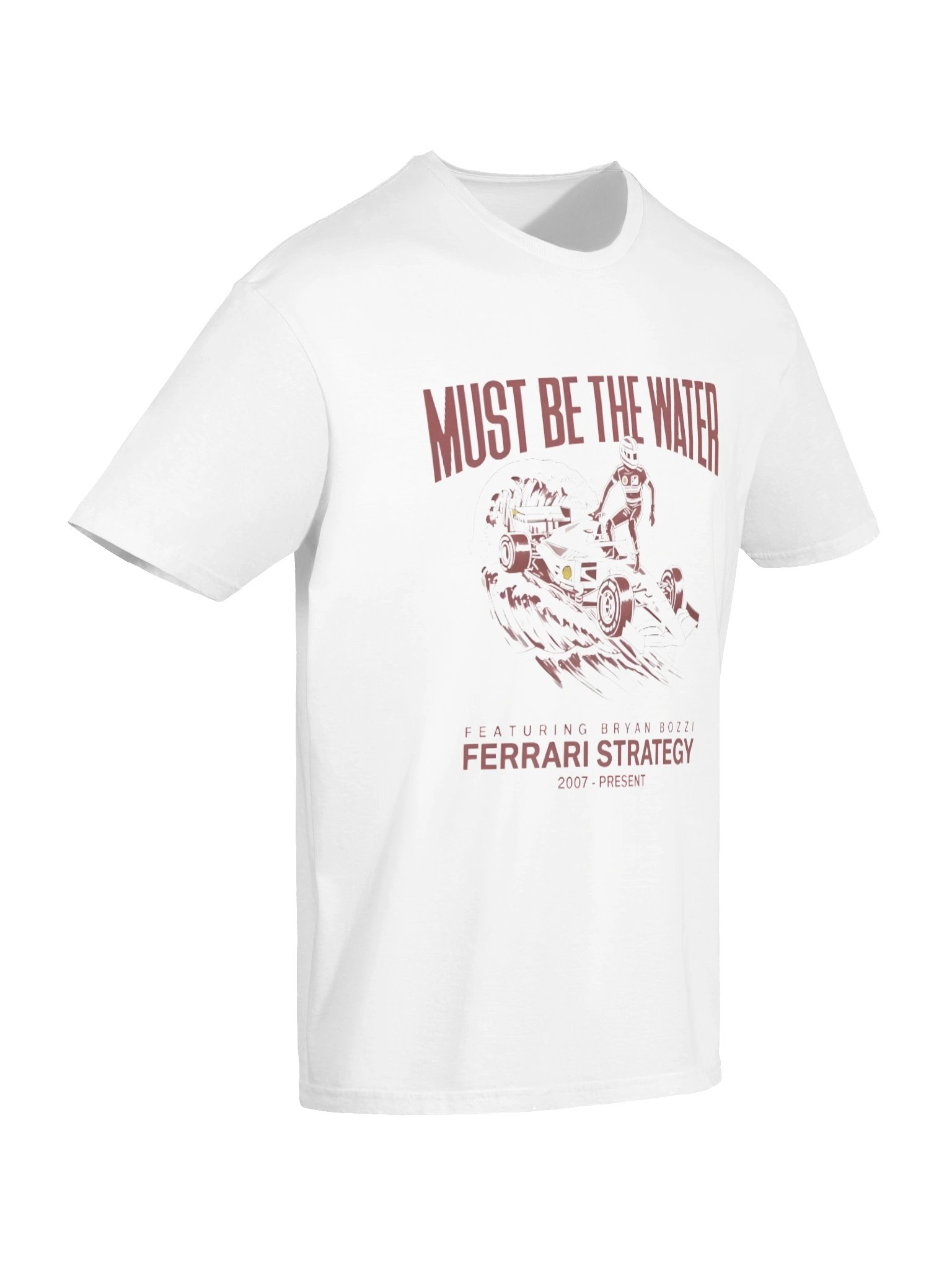 Must Be The Water Ferrari Strategy Charles Leclerc F1 Shirt product image (7)