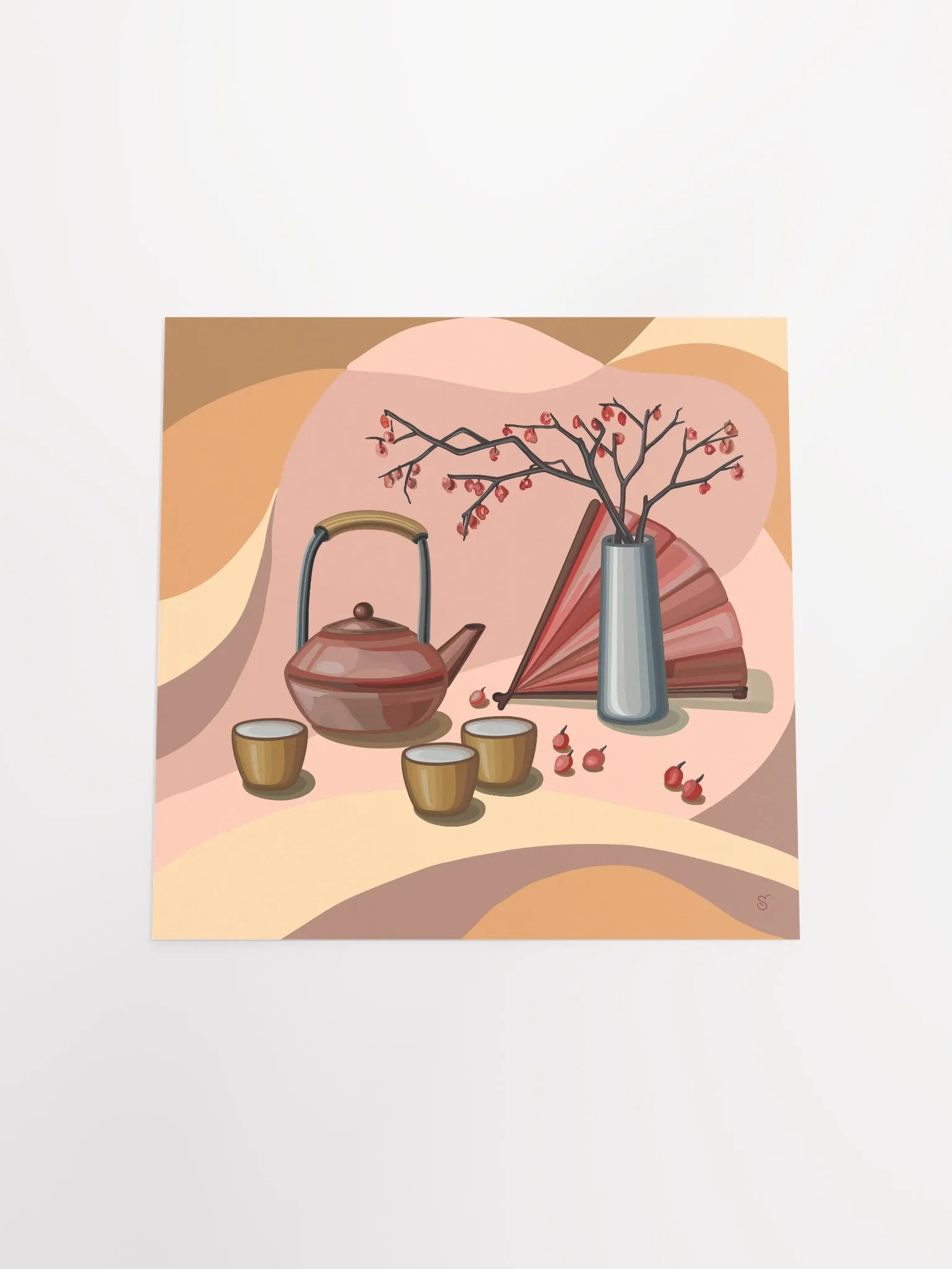 Tranquil Tea Time Poster - Coffee Shop No. 12 product image (4)