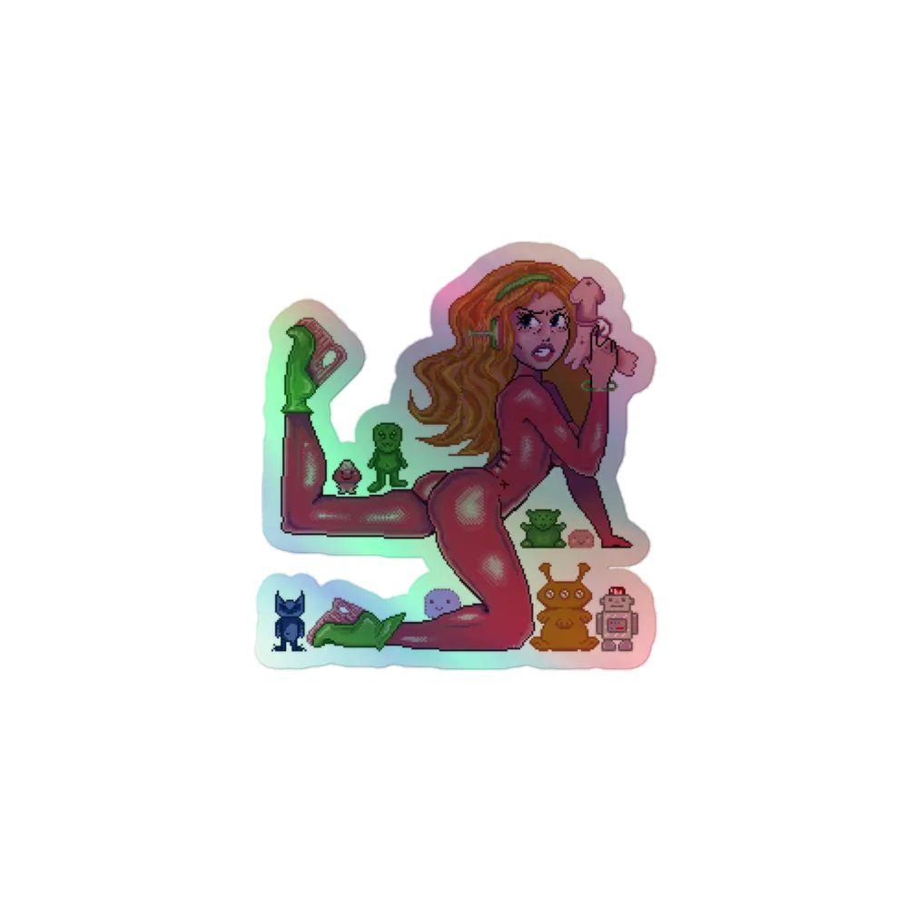 Outta Space Pixels holo sticker product image (1)