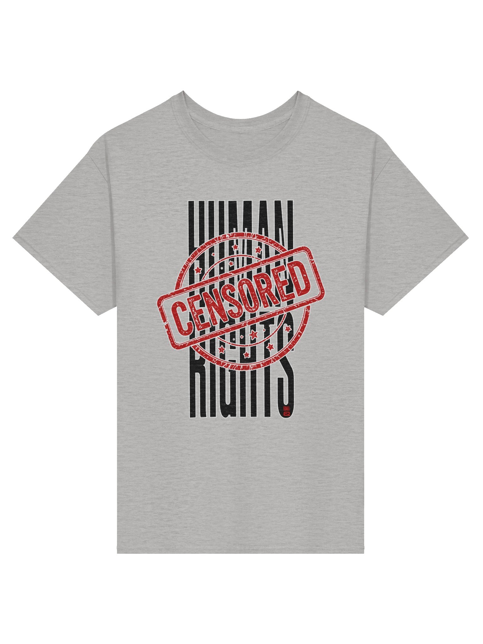 Gildan_EQALL® Essentials Human Rights Matter Tee_Black_Red product image (13)