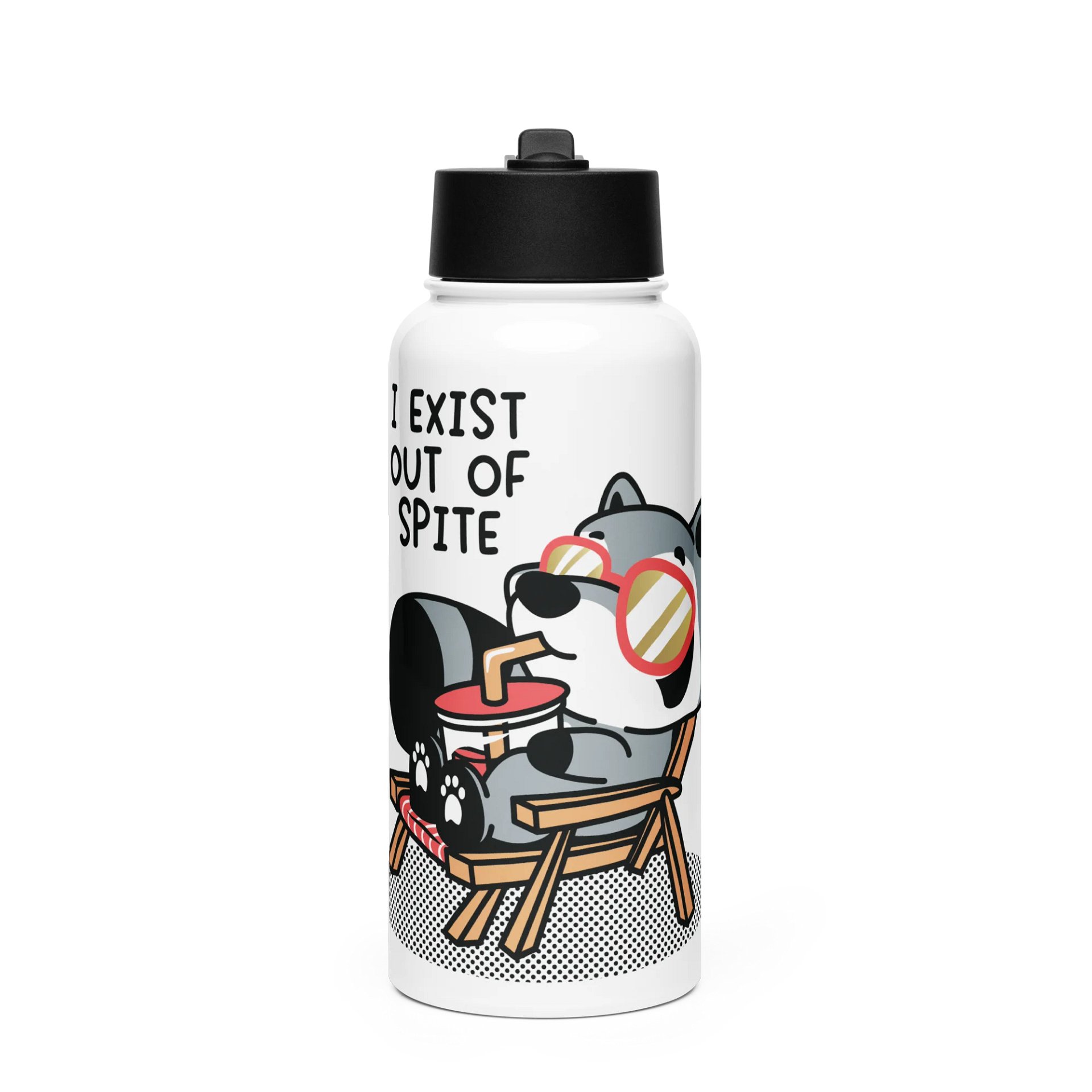 Exist Out Of Spite Steel Water Bottle product image (1)