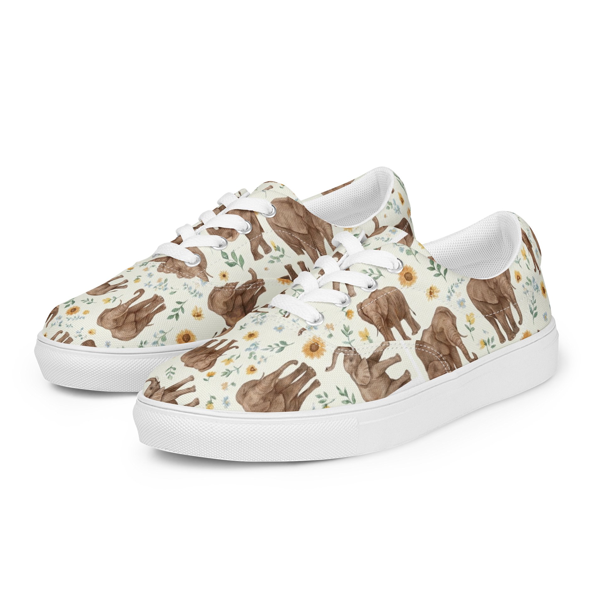 Elephant Blooms Lace-Up Shoes product image (5)