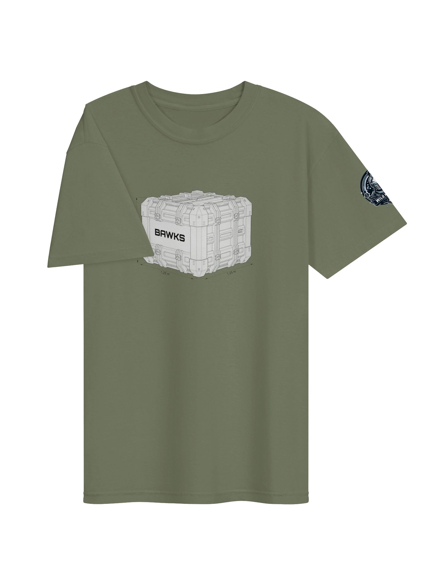 BAWKS – 1.25 m Cargo Box Schematic Tee with WILDKNIGHT Brand product image (3)