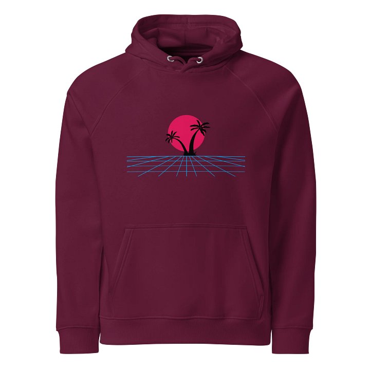 Retro Sun Palm Eco Hoodie product image (1)