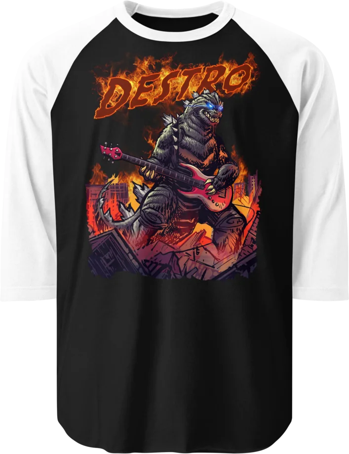 Baseball Raglan - Rock Zilla product image (1)