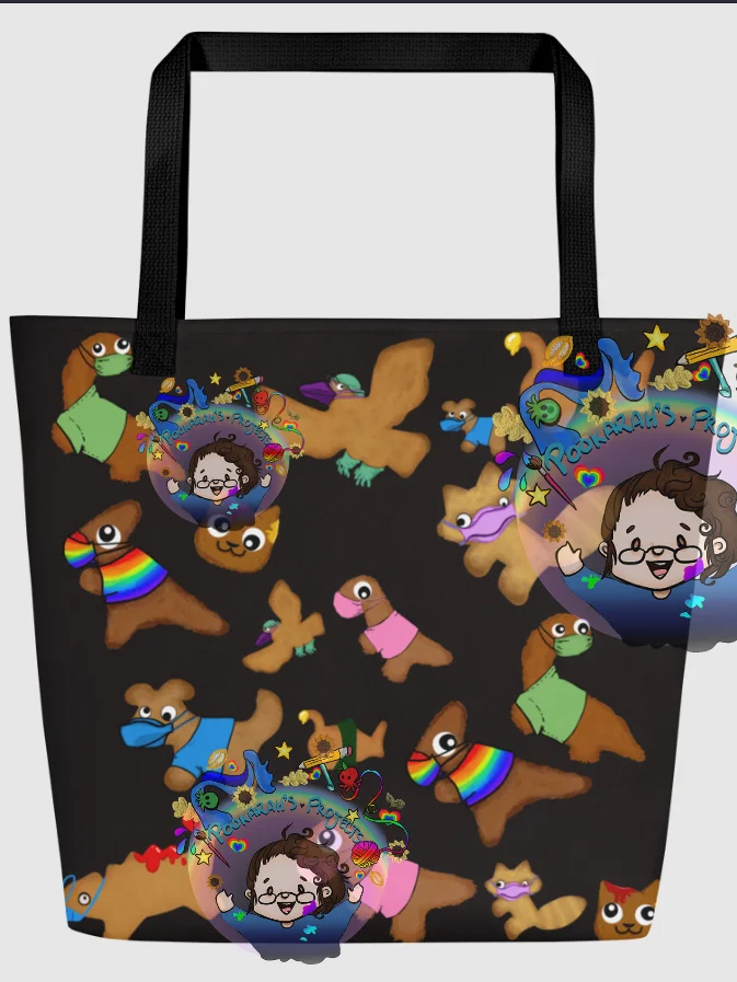 MSF/DWB Fundraising All Over Print tote - Googly-eyed Nuggies product image (1)
