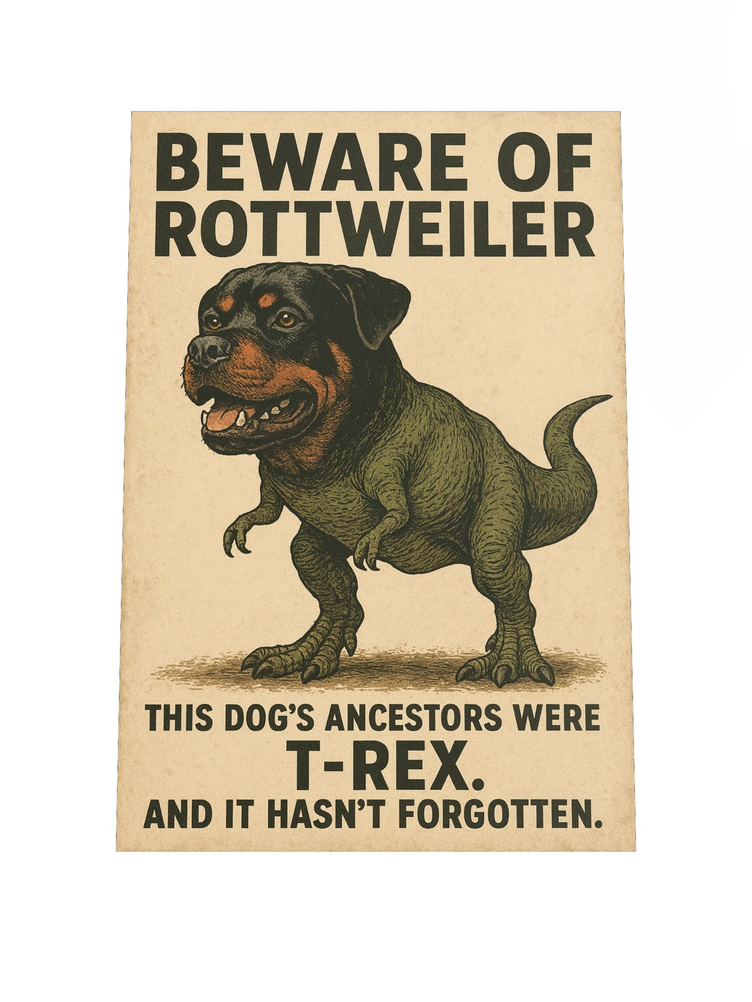 T-Rex Rottweiler Poster product image (2)
