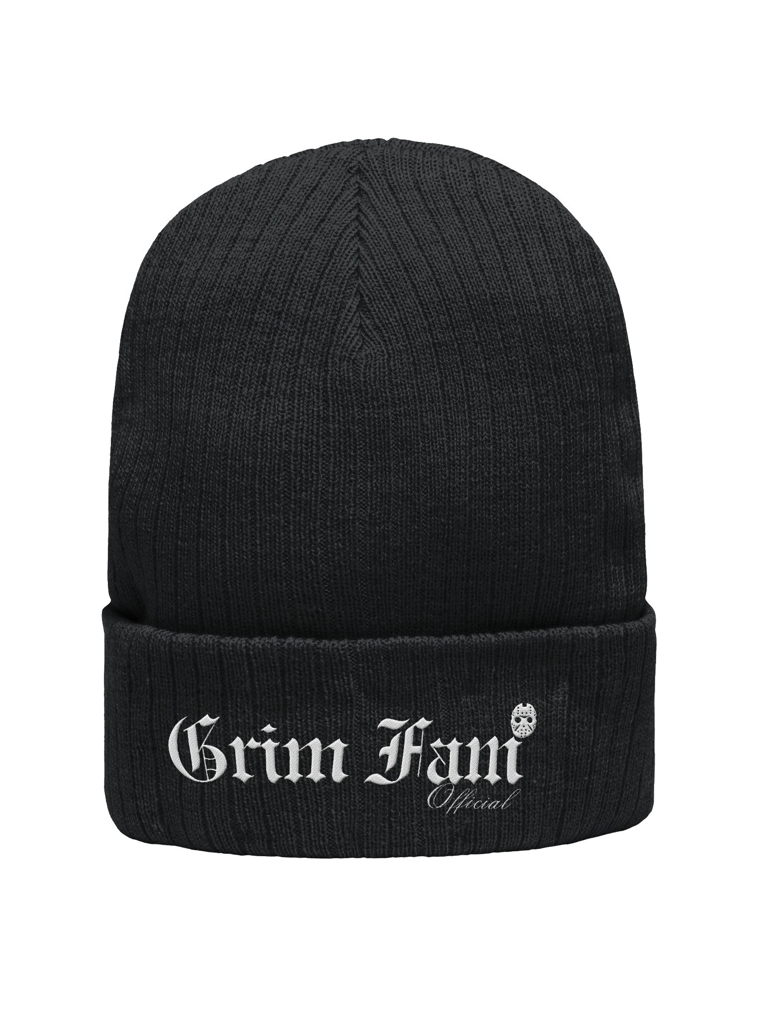 GrimFam Official Beanie #1 - White writing - Avail in all colors product image (2)