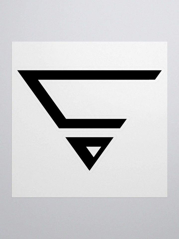 CraytoX Logo Stickers - Black product image (1)