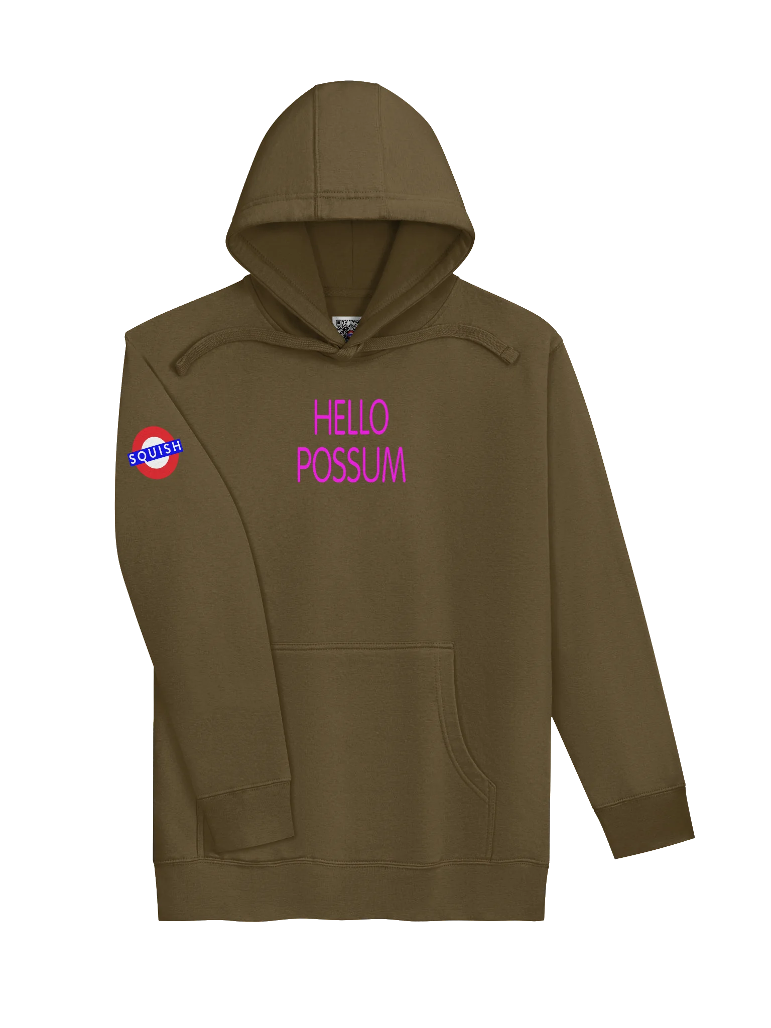 Hello Possum Graphic Hoodie - Hot Pink product image (2)