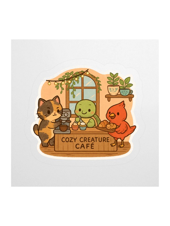 Cozy Creature Café Sticker product image (2)
