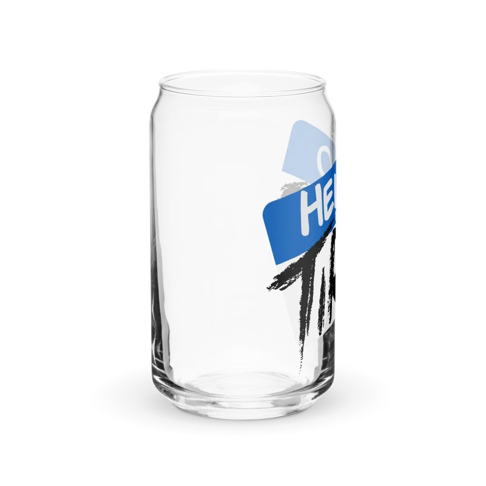 Hello My Name is Tired Can Glass product image (10)