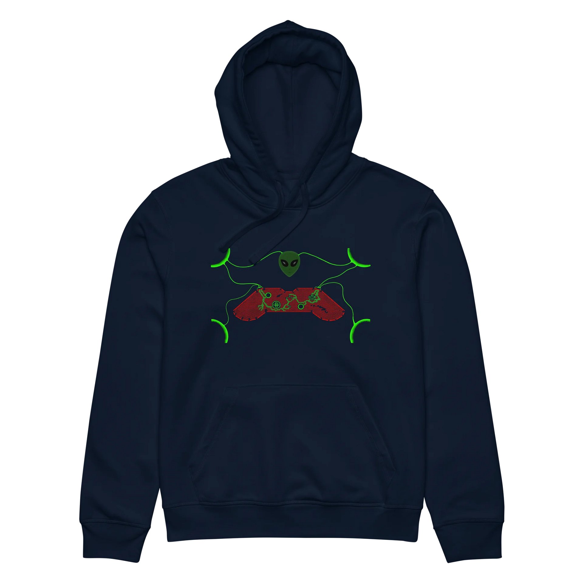 Neon Alien Gaming Controller Hoodie product image (6)