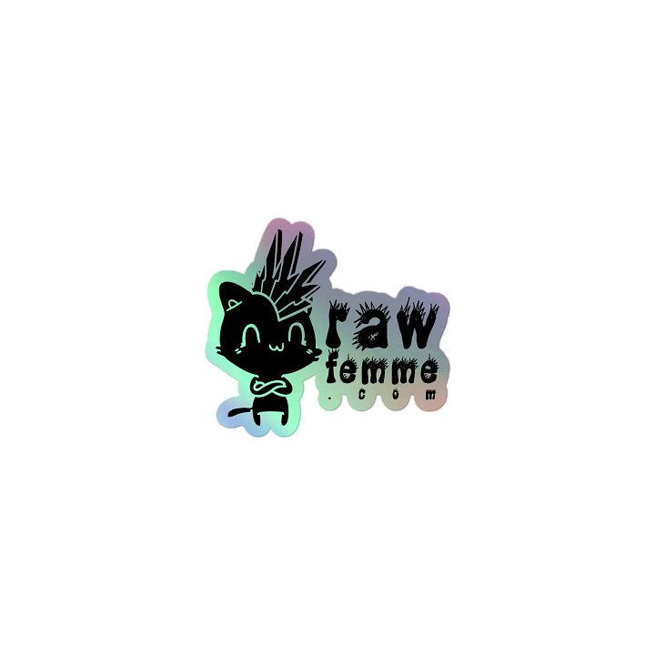 Raw Femme Punk Kitty Sticker product image (1)