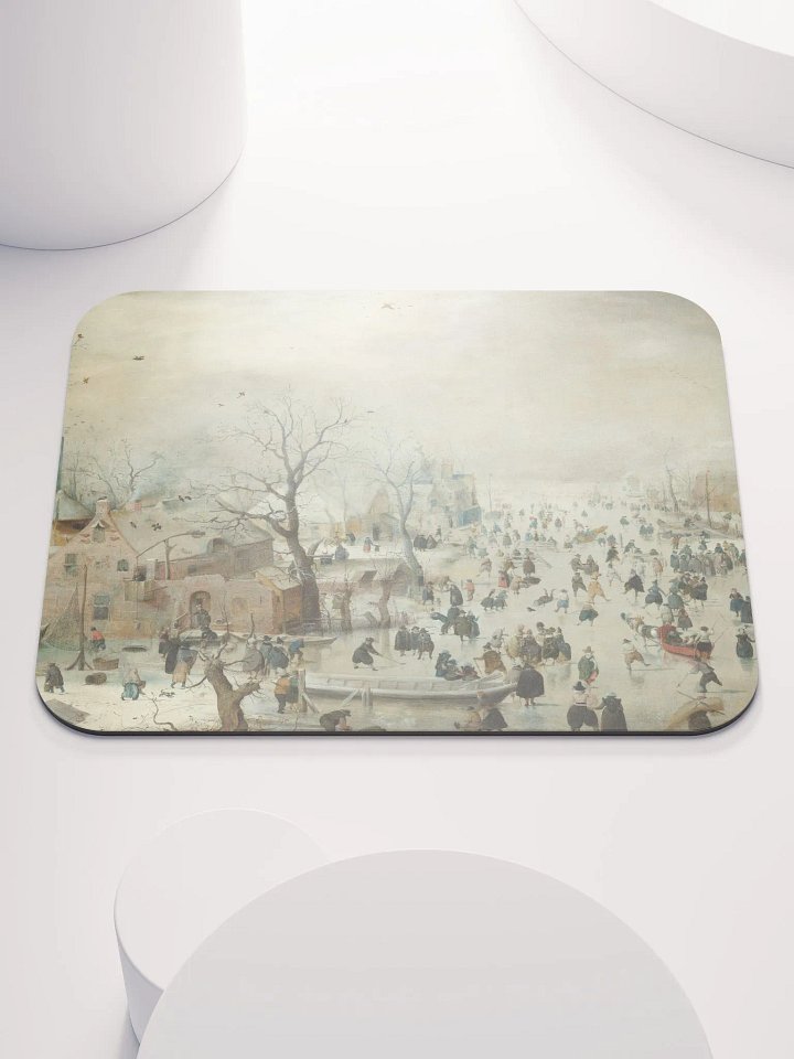 ''Winter Landscape with Skaters'' by Hendrick Avercamp Mouse Pad product image (2)