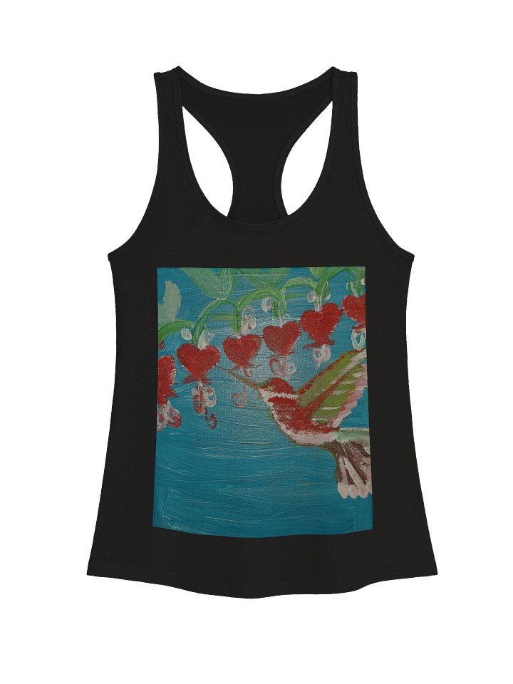 Bleeding Heart and HummingBird Acrylic painting Canvas product image (1)