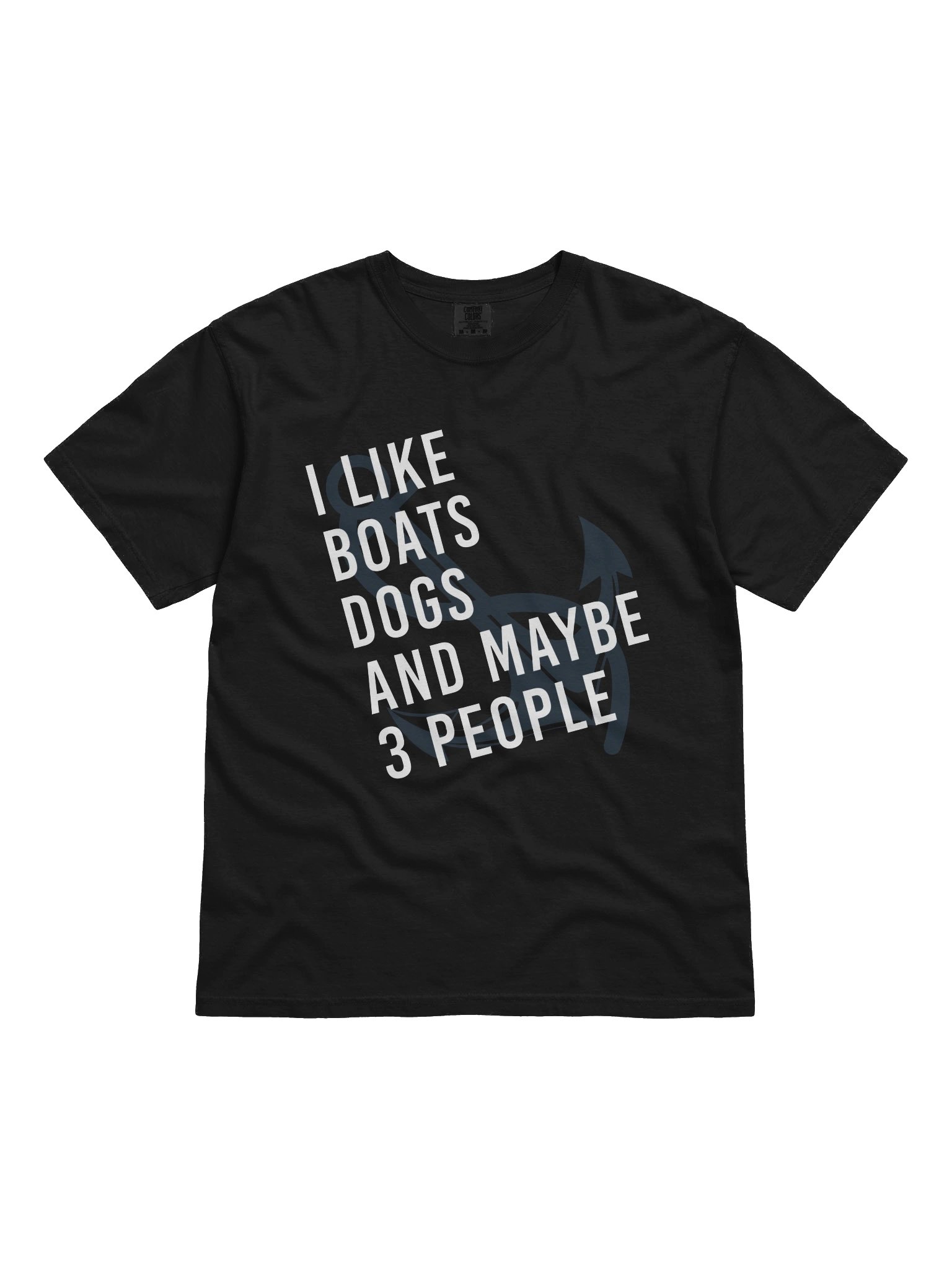 I Like Boats Dogs and Maybe 3 People Funny Boating Design product image (1)