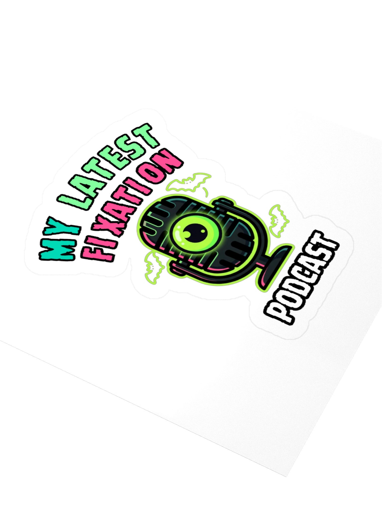 My Latest Fixation Microphone Kiss Cut Sticker product image (3)