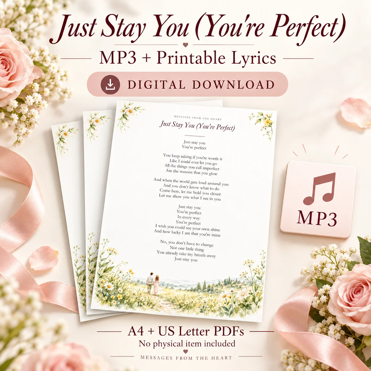 Just Stay You (You're Perfect) — MP3 + Printable Lyrics product image (1)