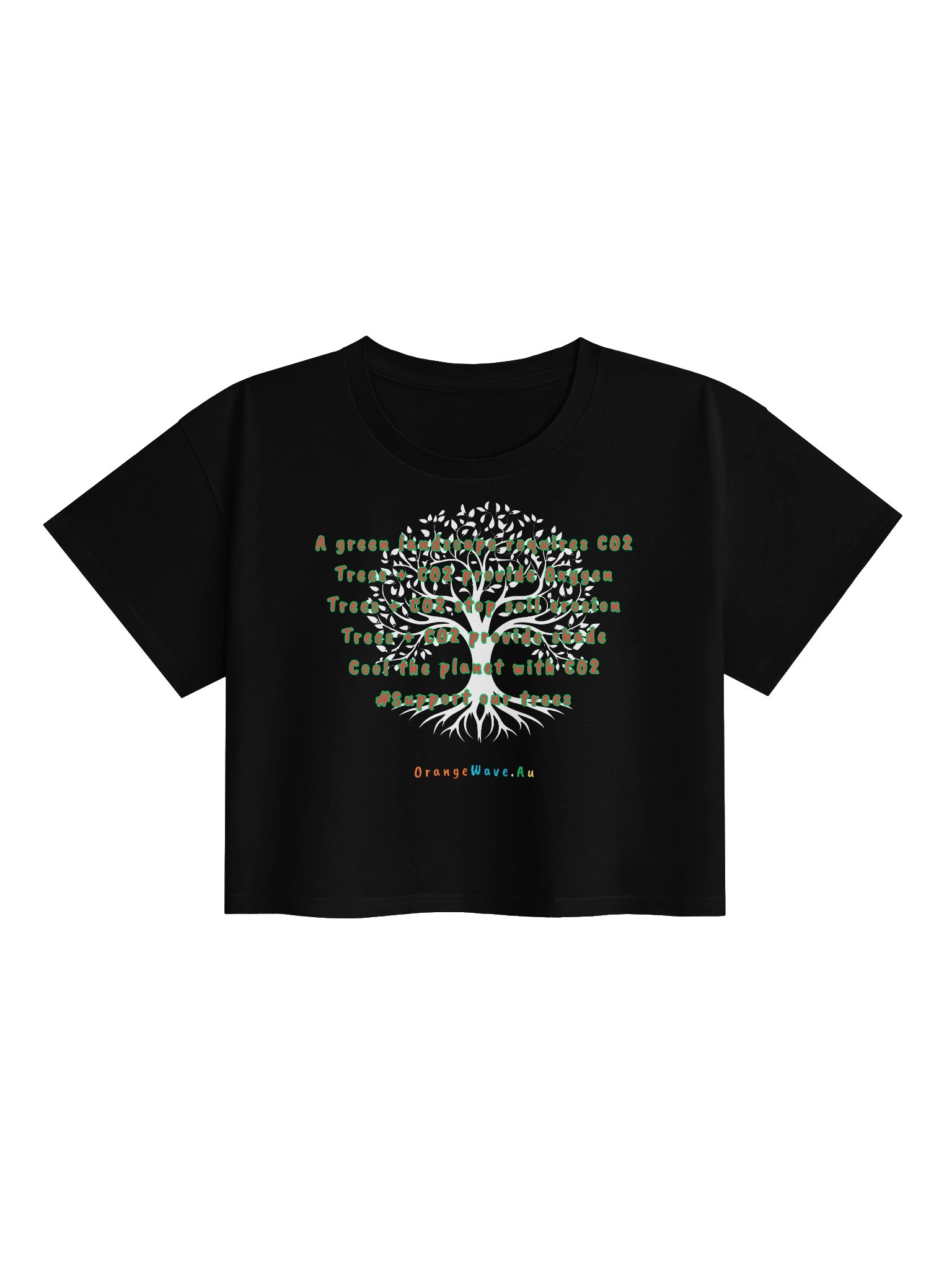Support Our Trees & human life Crop Top product image (3)