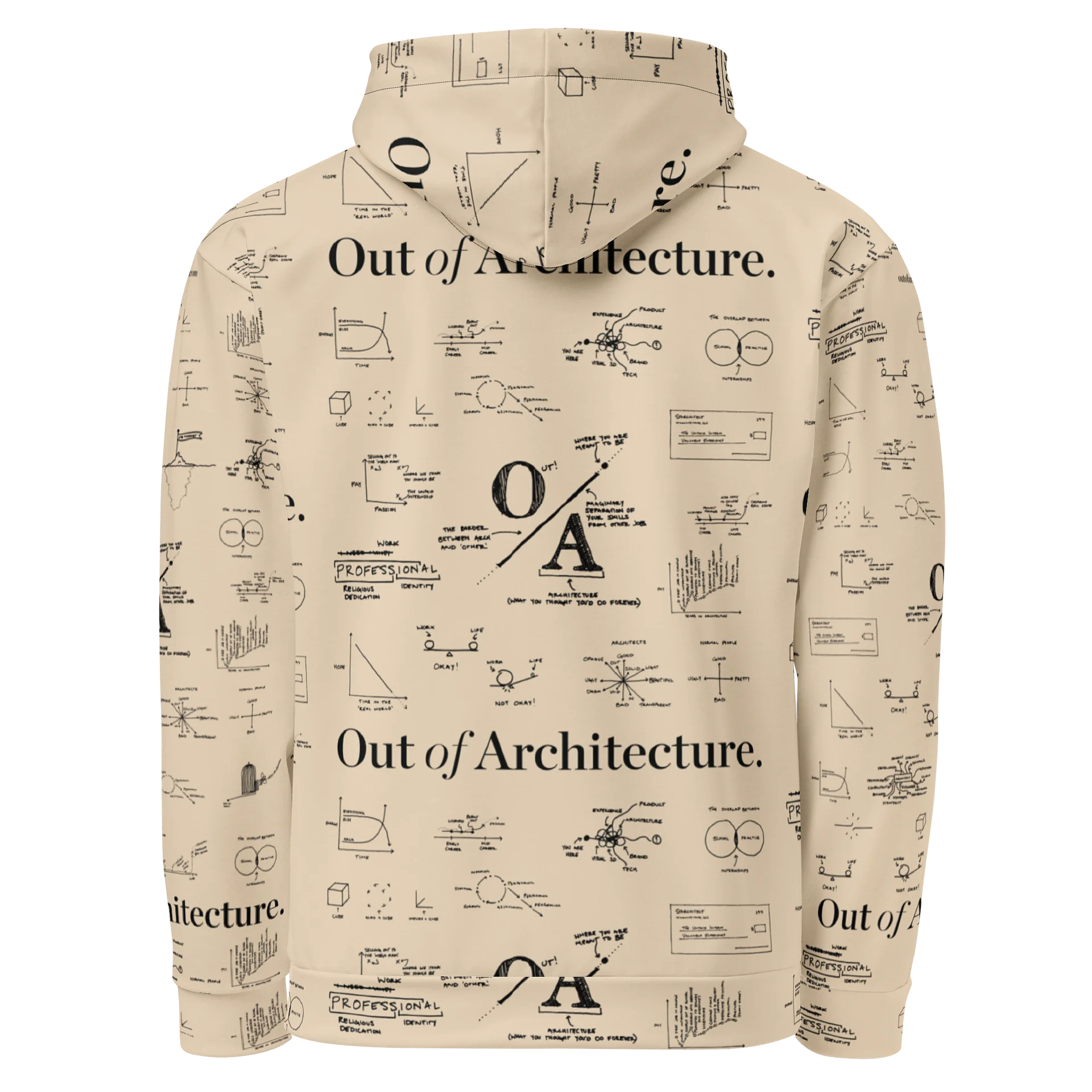 Doodle Hoodie - Cream product image (3)