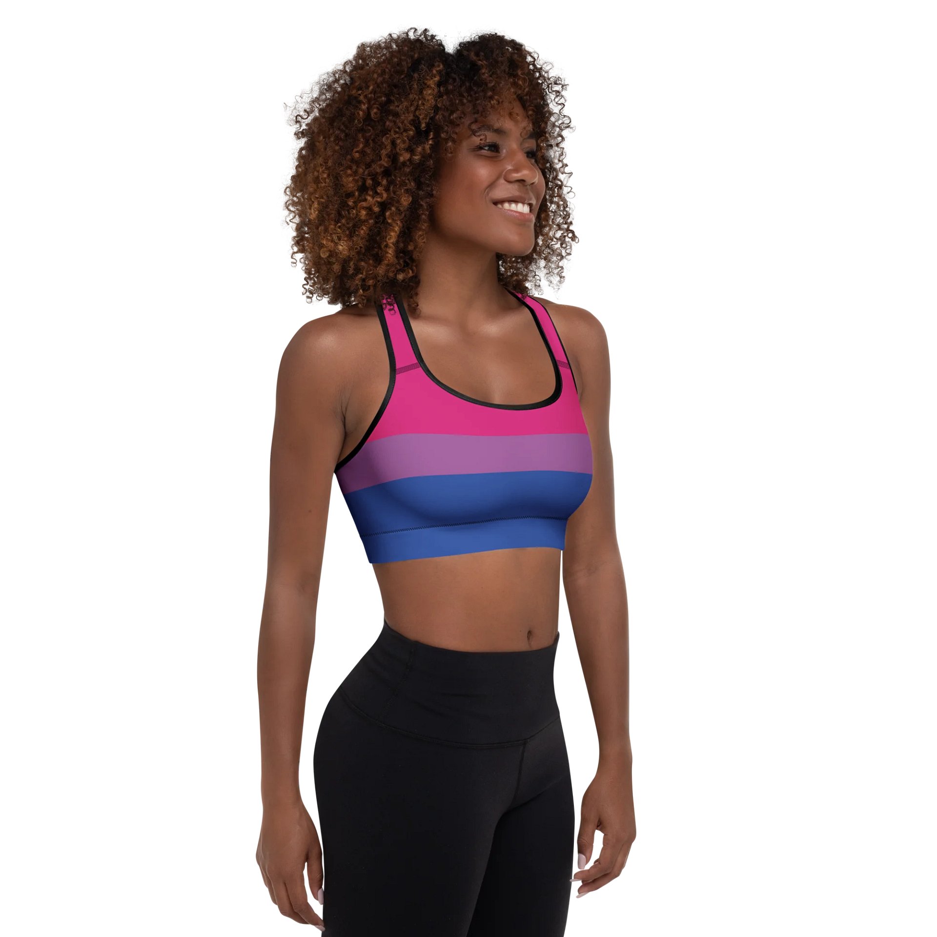 Bisexual Pride Flag Padded Sports Bra product image (6)