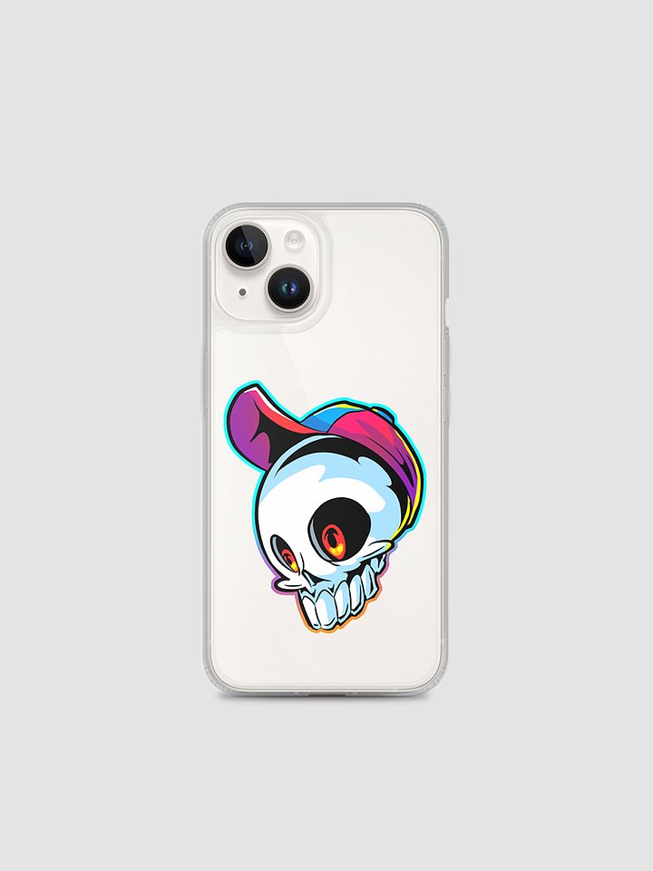 Glitch Skull Phone Case product image (1)