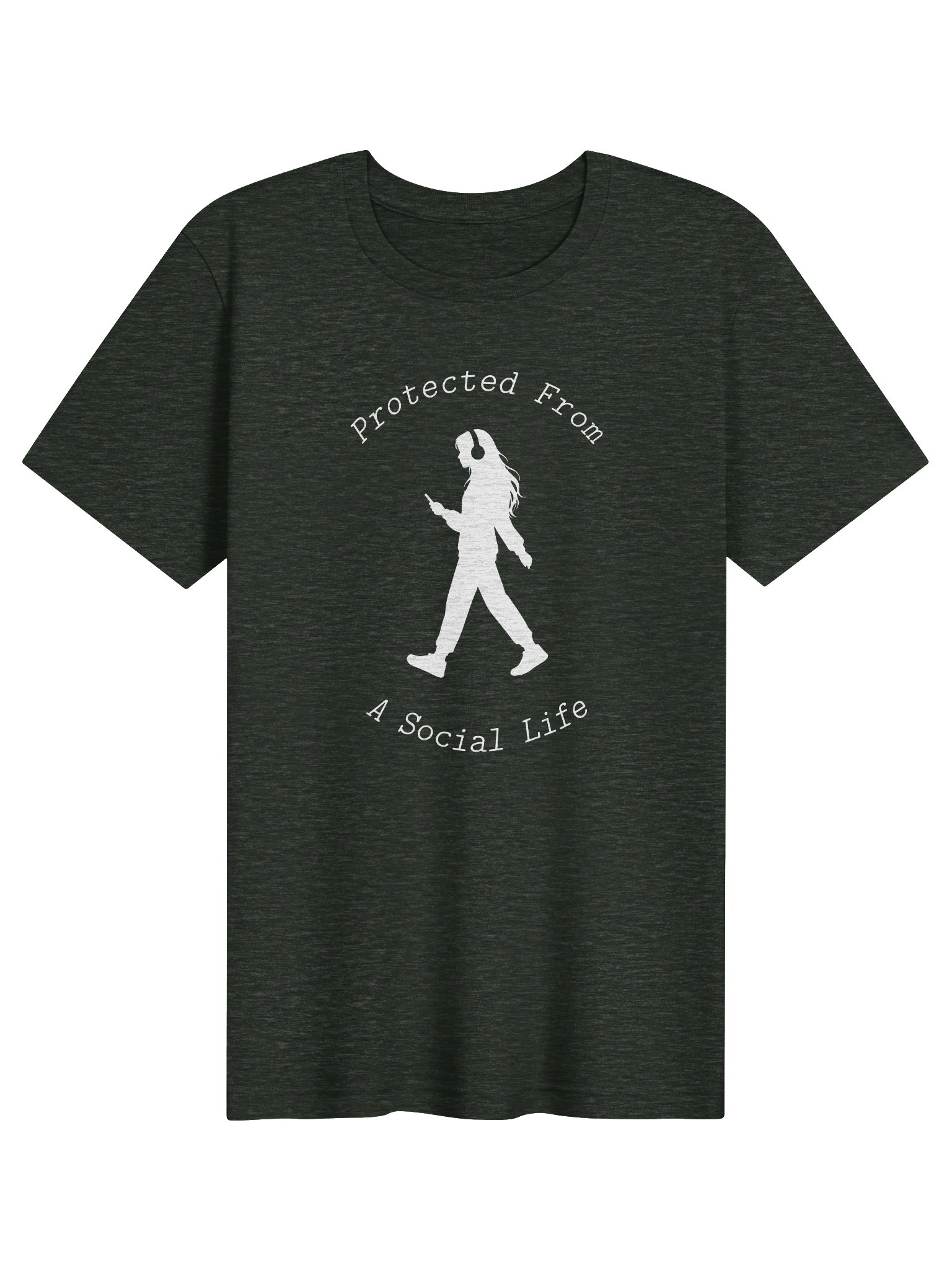 P.F.A.S.L. Girl Silhouette T-Shirt (Dark) product image (1)