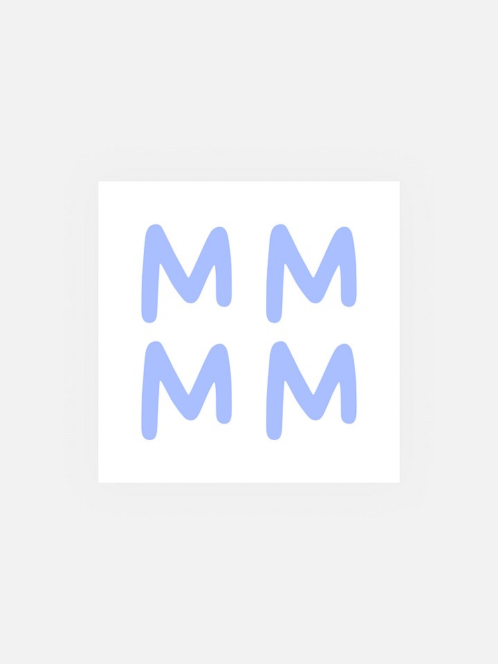 MUYE LOGO STICKERS - BABY BLUE product image (1)