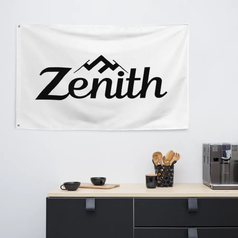 White Zenith All-Over Print Flag with Mountain Design - 34.5x56 inches product image (7)