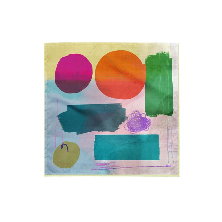 Playful Abstract Art Print Bandana product image (2)