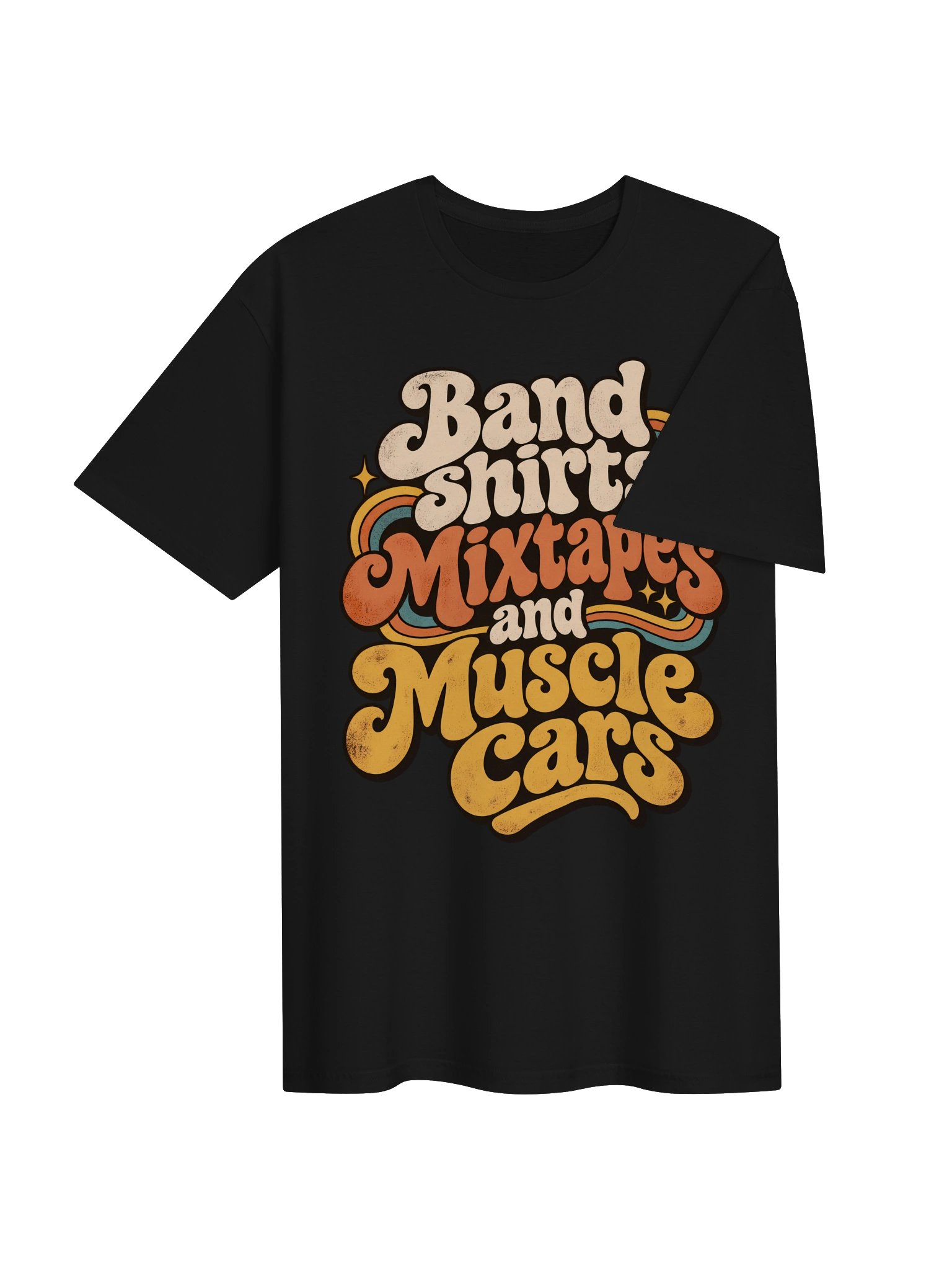 Band Shirts, Mixtapes & Muscle Cars Tee product image (43)
