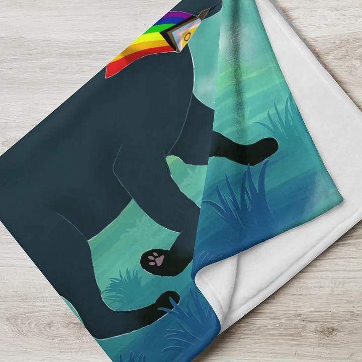 Fox Pride Trout Pride Flag - Throw Blanket product image (2)
