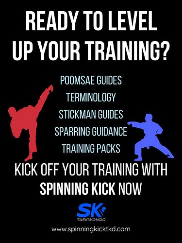 Take your training to the next level with Spinning Kick - https://f.mtr.cool/vbkjvzptyl #Taekwondo #TaekwondoTraining #Growth...
