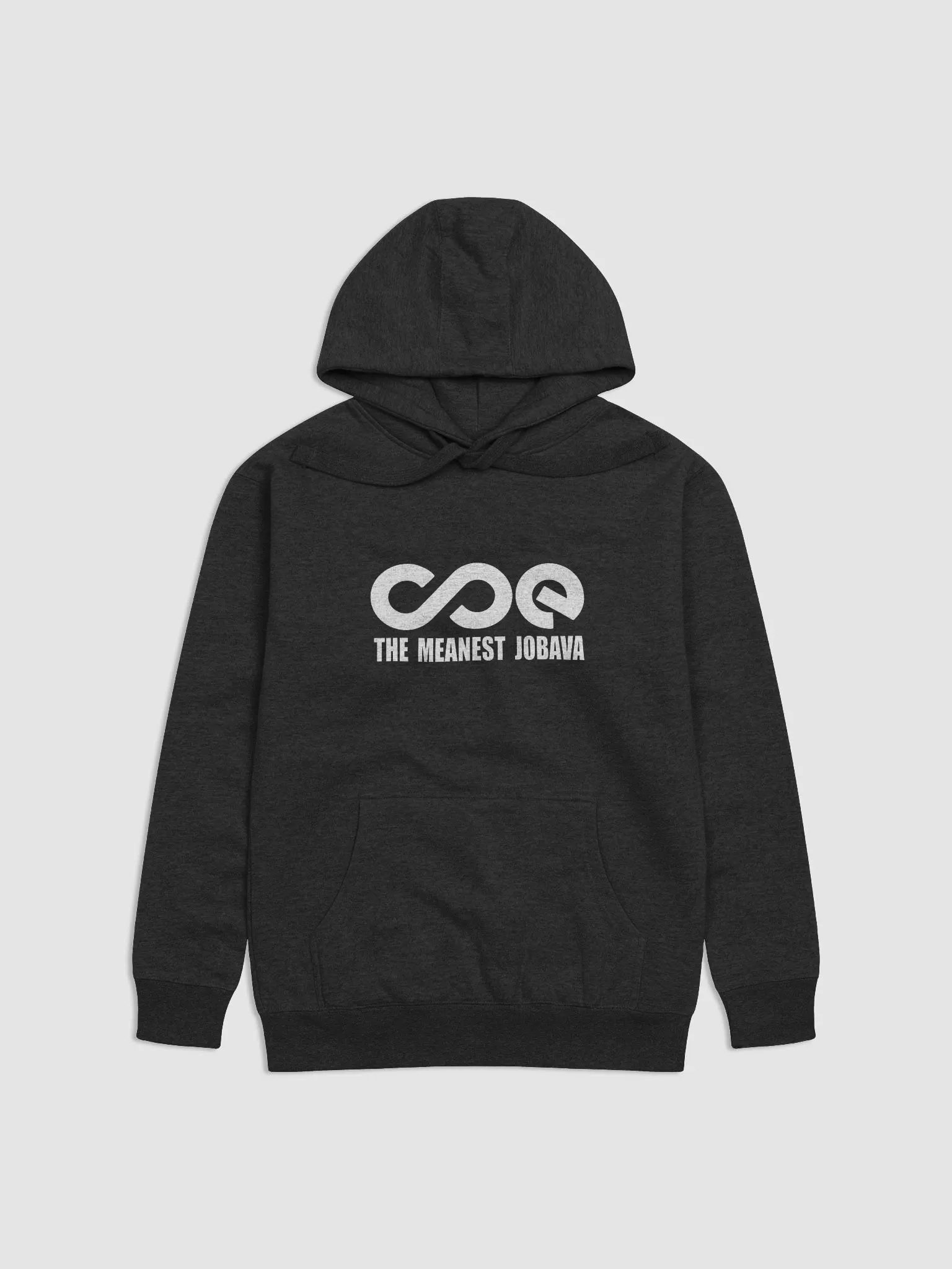MEANEST JOBAVA WHITE LOGO HOODIE product image (1)